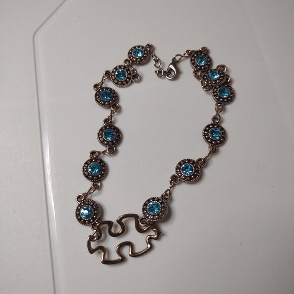 14.5 Inch Cute Puzzle Piece Necklace - Picture 4 of 7